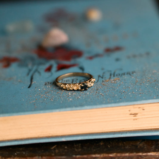 Black Diamond Gold Barnacle Ring