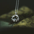 Rainbow Moonstone Gaia Pendant Necklace