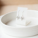 Sterling Silver Ivy Leaf Earrings