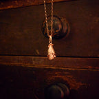 Rose Gold Foxglove Flower Pendant Necklace