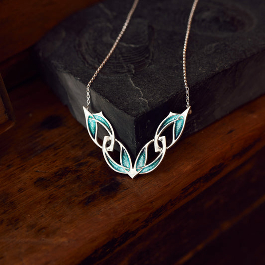 Tide - Archibald Knox Ulican Enamel Necklace