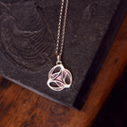 Heather - Archibald Knox Ulican Small Enamel Pendant Necklace