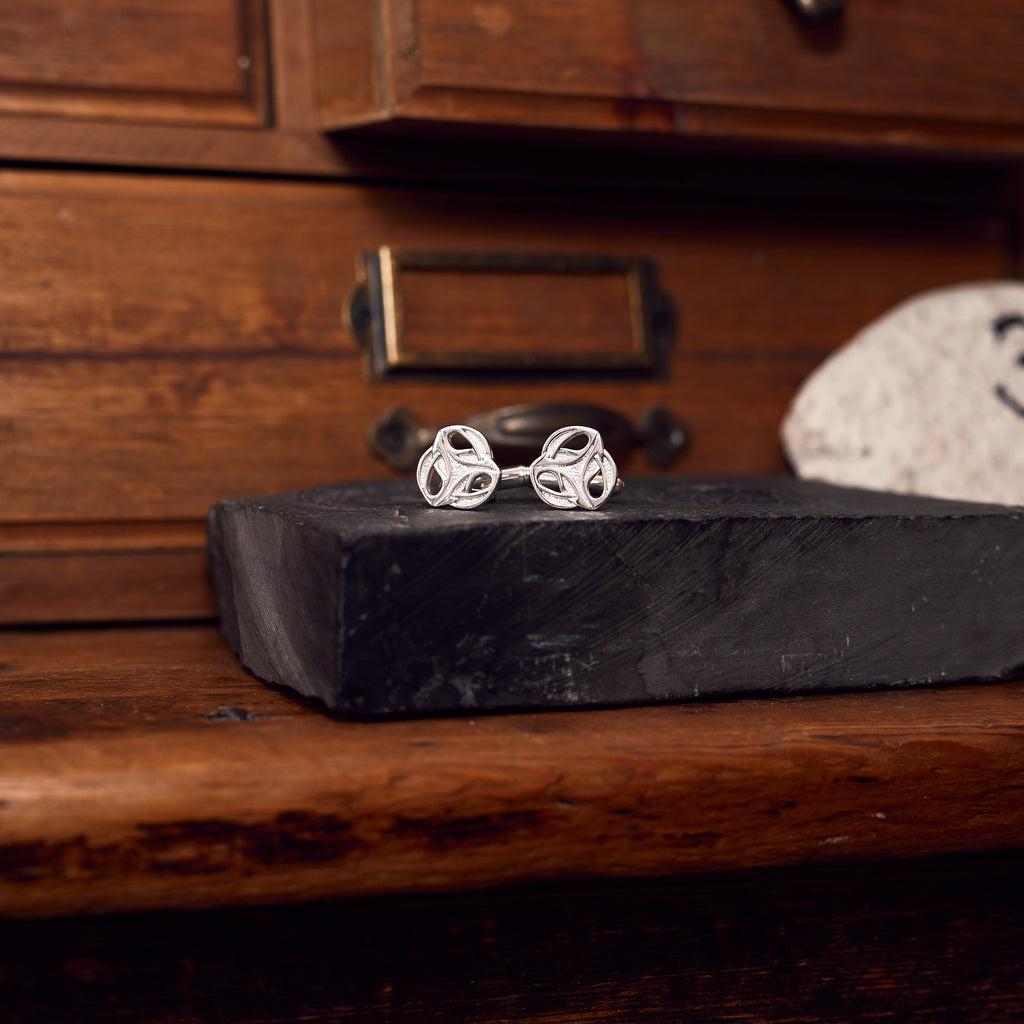 Archibald Knox Ulican Silver Cufflinks