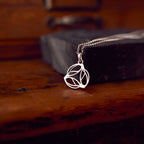 Archibald Knox Small Ulican 'Triskel' Pendant Necklace