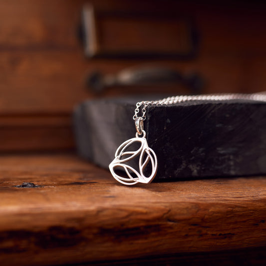 Archibald Knox Small Ulican 'Triskel' Pendant Necklace