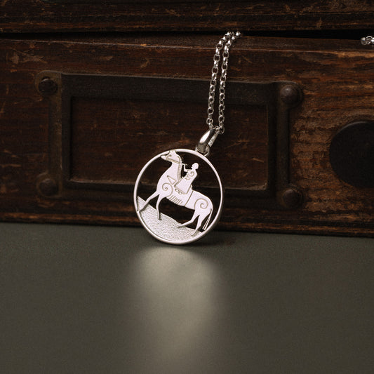 Sterling Silver Arinbjork Necklace - Sandulf Viking Cross