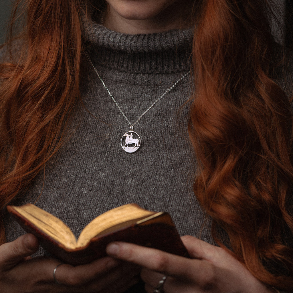 Sterling Silver Arinbjork Necklace - Sandulf Viking Cross