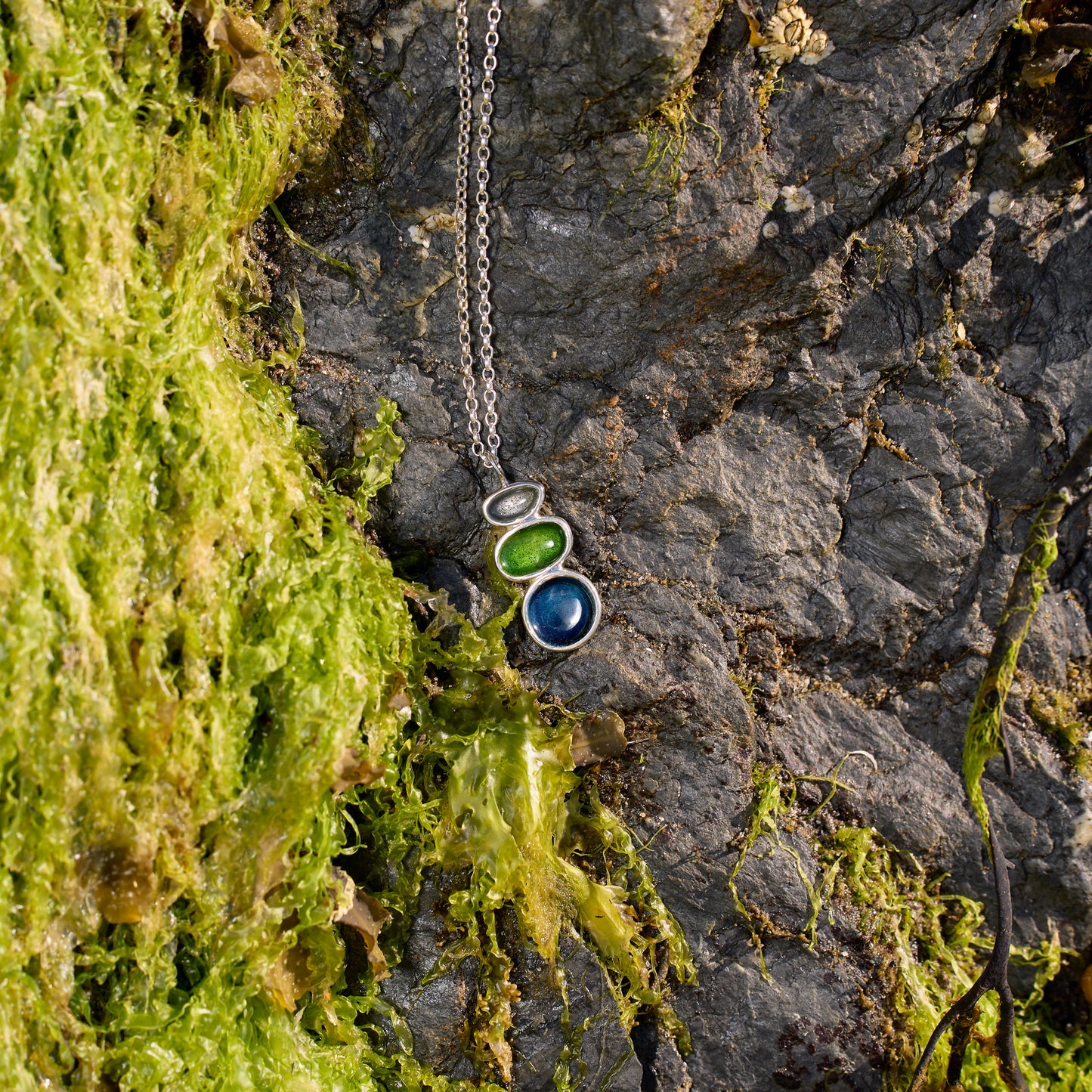 Sterling Silver Balance Pebble Necklace - Langness