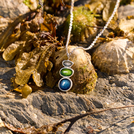 Sterling Silver Balance Pebble Necklace - Langness