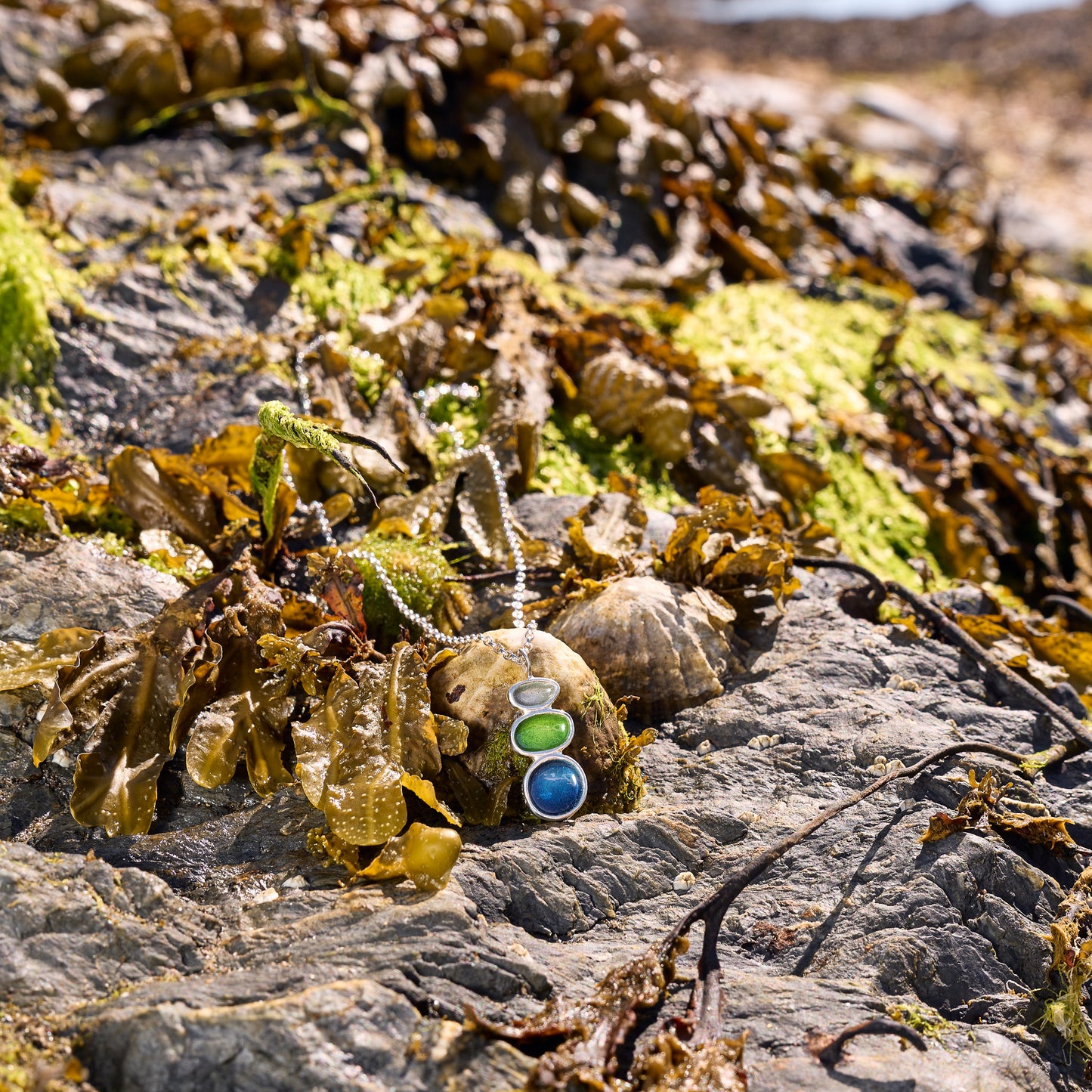 Sterling Silver Balance Pebble Necklace - Langness