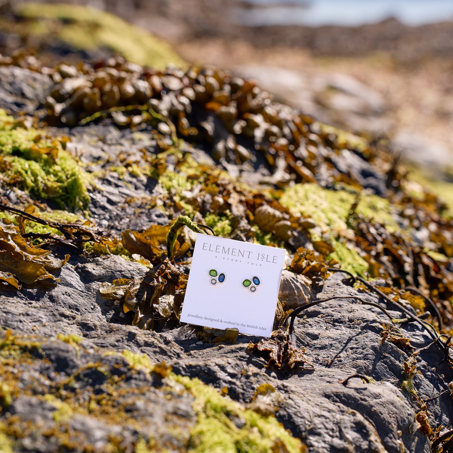 Sterling Silver Pebble Stud Earrings - Langness