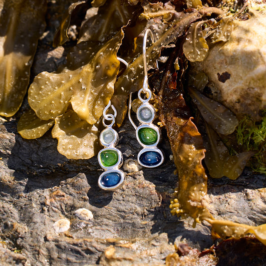 Sterling Silver Pebble Earrings - Langness