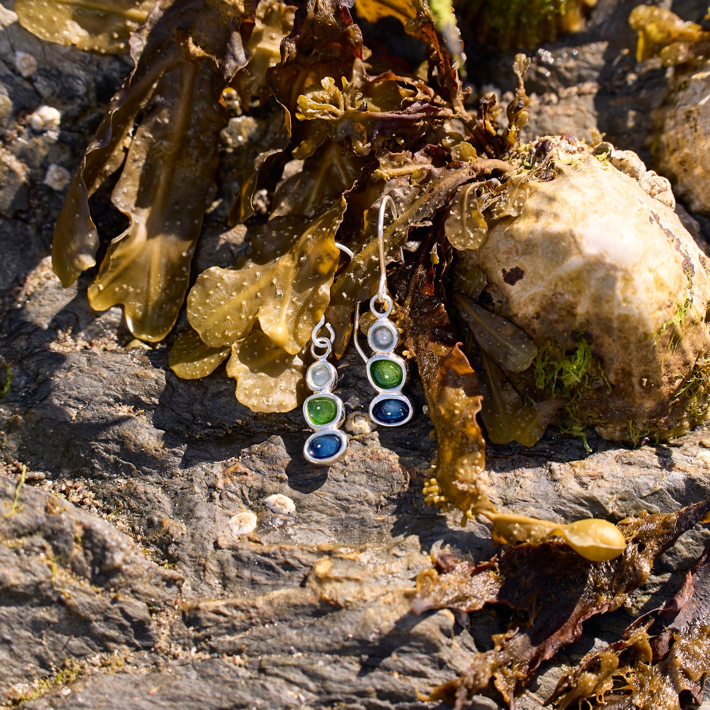 Sterling Silver Pebble Earrings - Langness