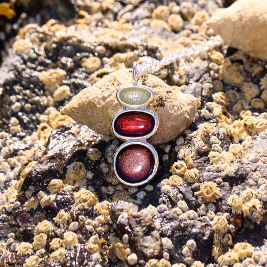 Sterling Silver Balance Pebble Necklace - Fenella