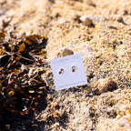 Sterling Silver Pebble Stud Earrings - Fenella