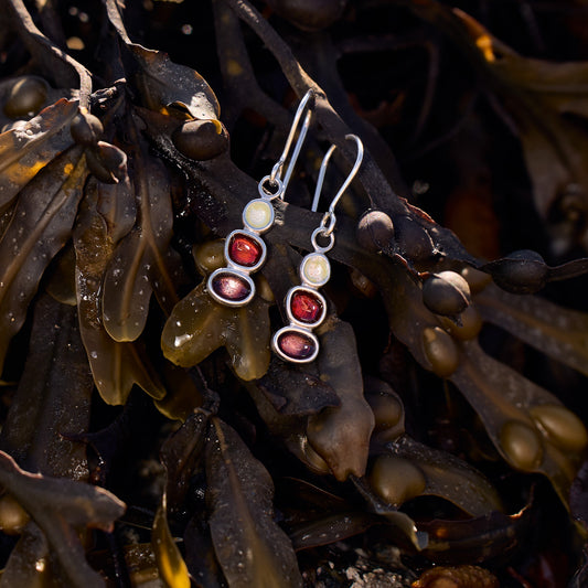 Sterling Silver Pebble Earrings - Fenella Beach