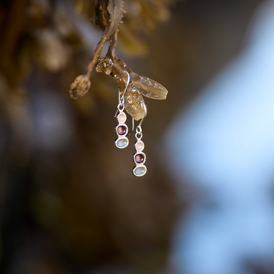 Sterling Silver Pebble Earrings - Laxey