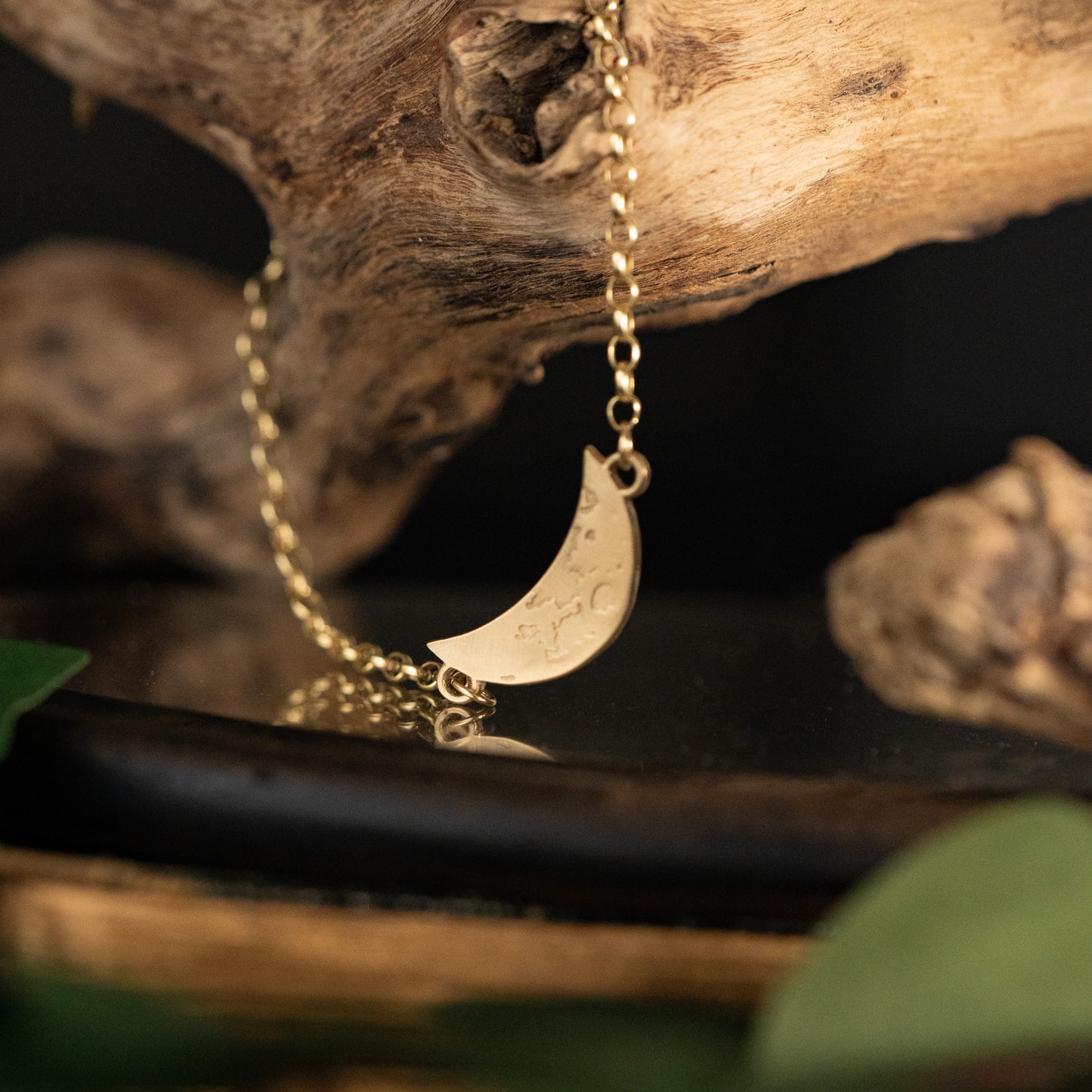 Gold Crescent Moon Bracelet