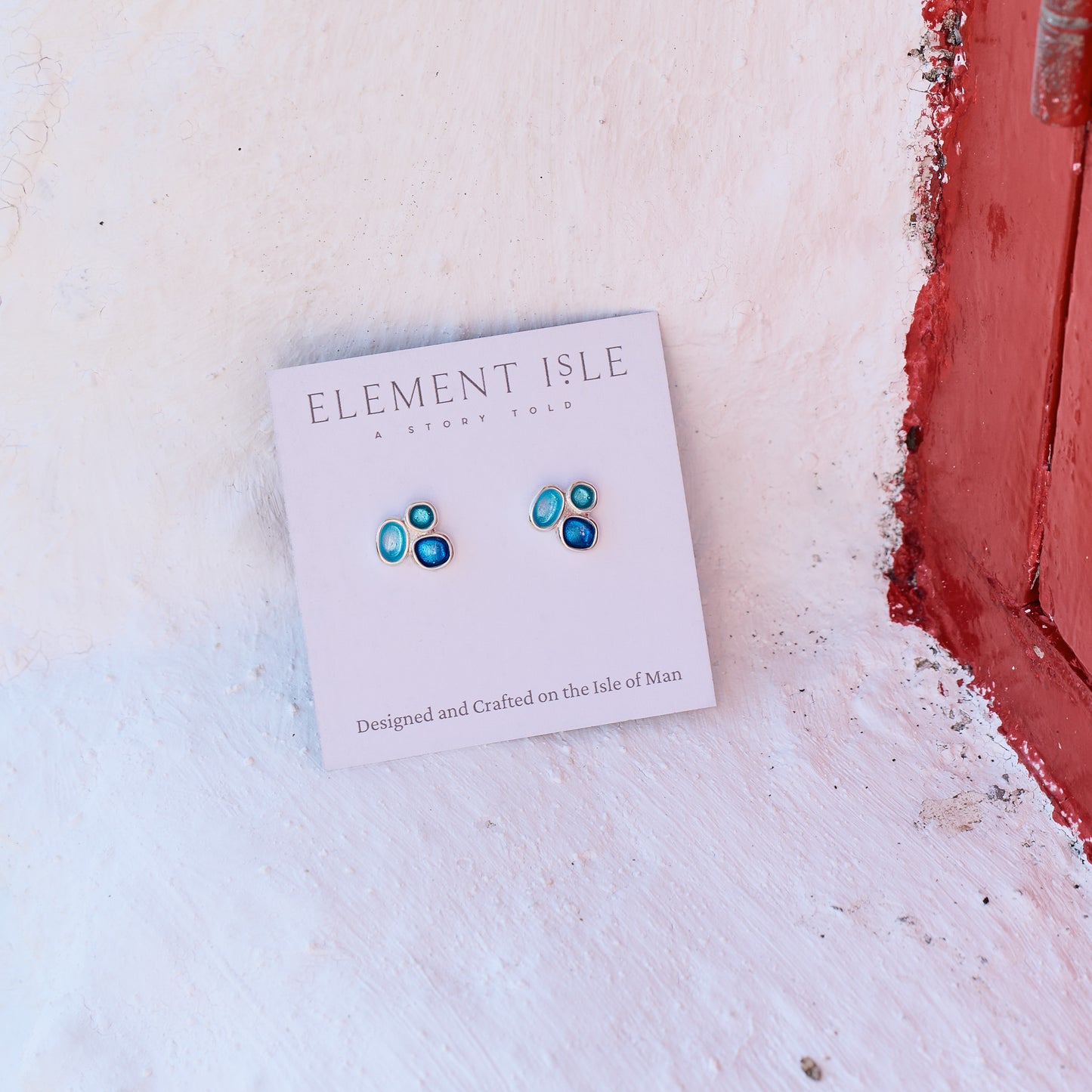 Sterling Silver Pebble Stud Earrings - Summer Shores