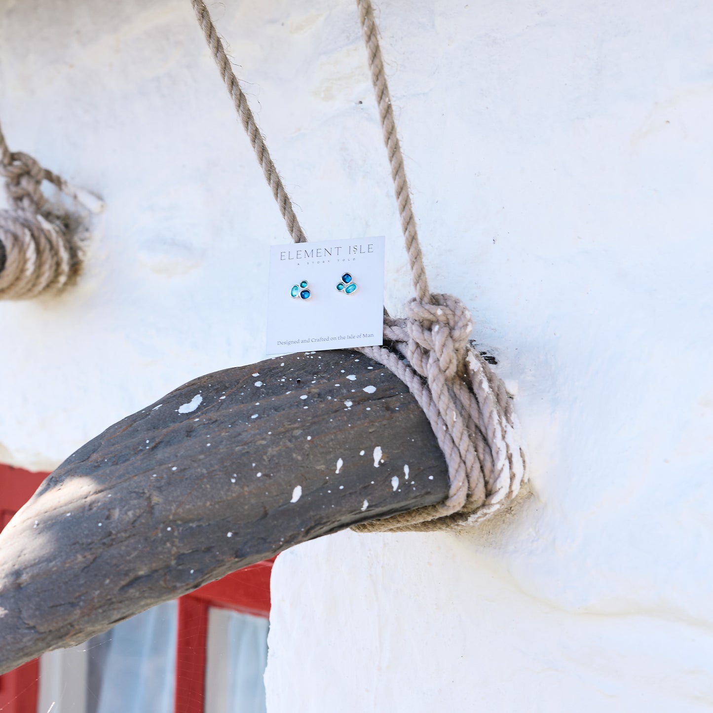Sterling Silver Pebble Stud Earrings - Summer Shores
