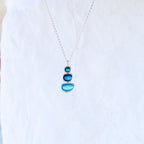 Sterling Silver Balance Pebble Necklace - Summer Shores