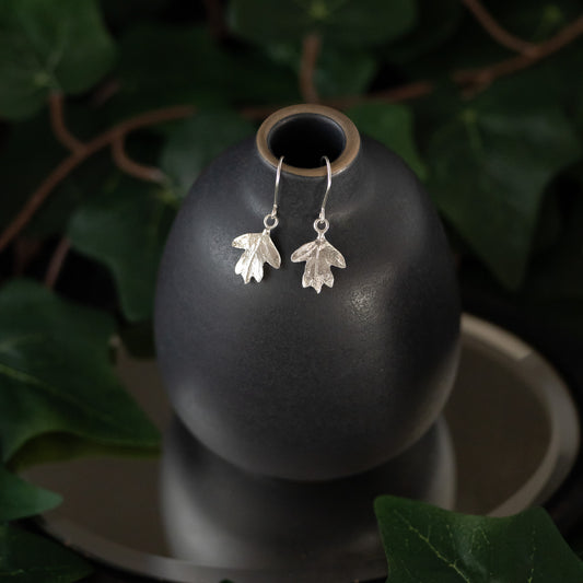 Hawthorn Leaf Earrings