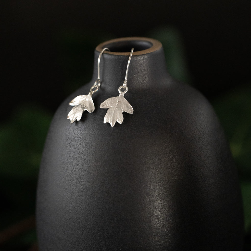Hawthorn Leaf Earrings