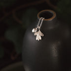 Small Hawthorn Leaf and Berry Necklace