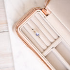 Heather Silver Enamel Droplet Ring