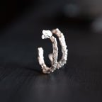 Barnacle Sterling Silver Hoop Earrings