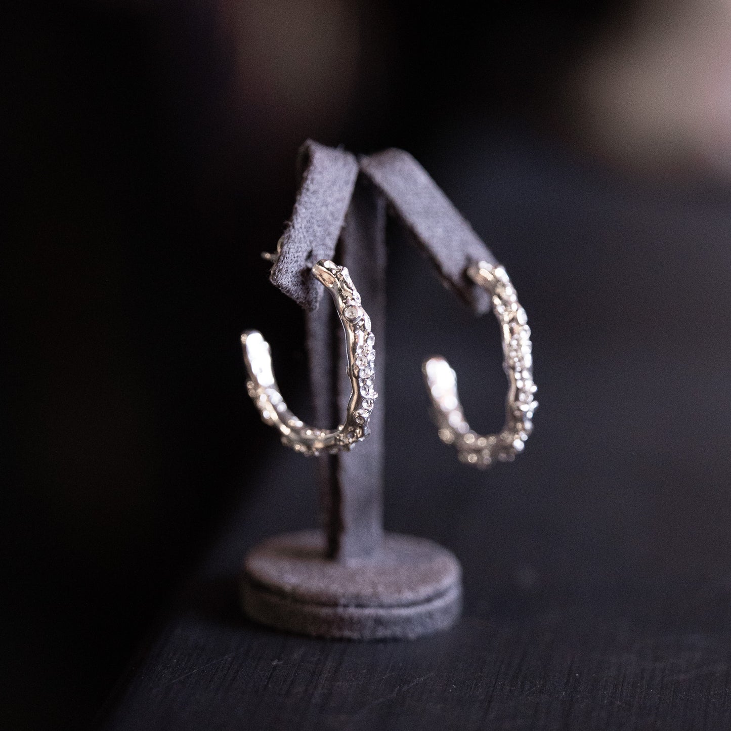 Barnacle Sterling Silver Hoop Earrings