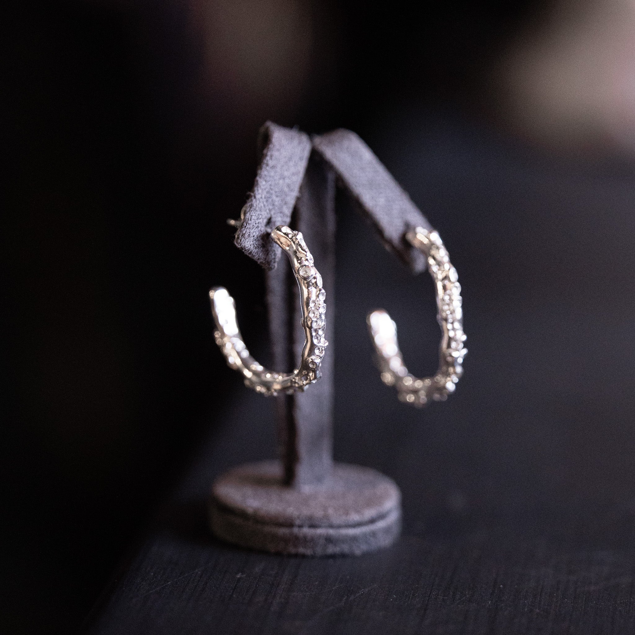 Barnacle Sterling Silver Hoop Earrings