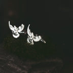 Sterling Silver Peregrine Falcon Cufflinks