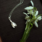 Silver Snowdrop Necklace