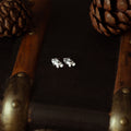 Silver Oak Leaf Stud Earrings