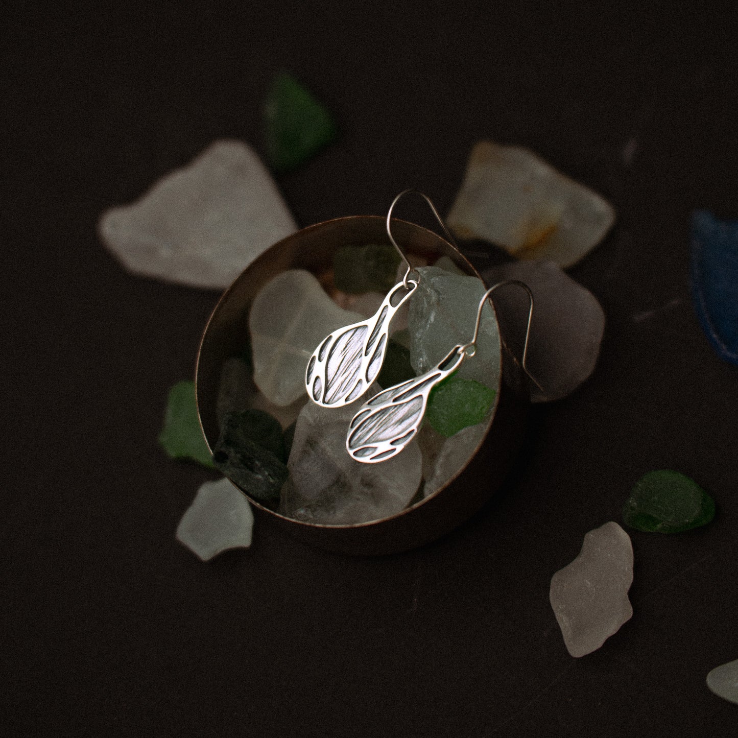 Sterling Silver Aurora Earrings