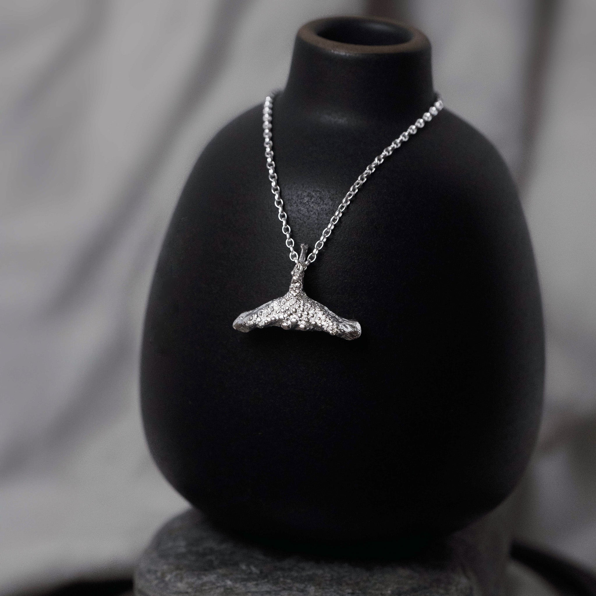 Sterling Silver Crosh Bollan Pendant Necklace