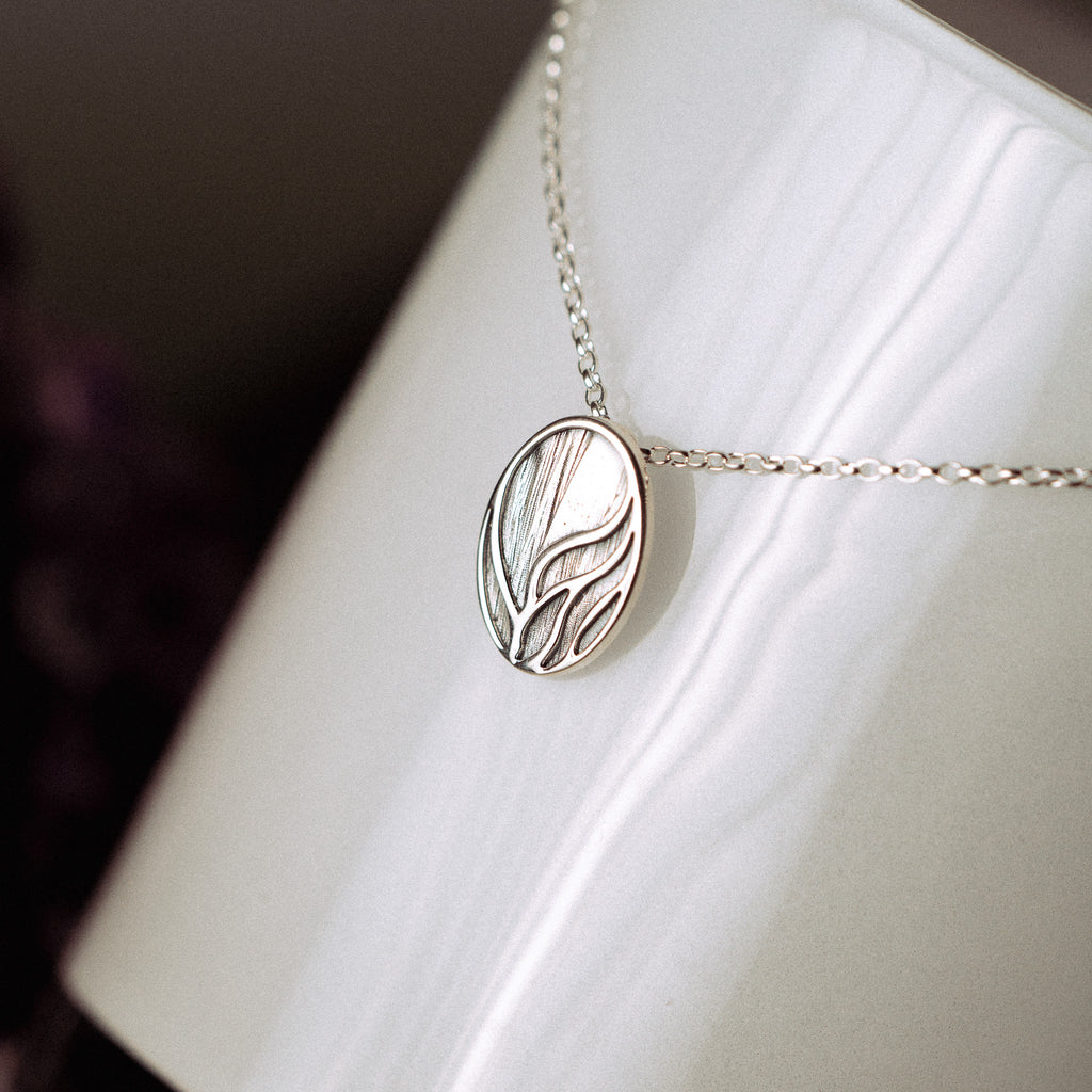 Sterling Silver Small Aurora Pendant Necklace