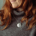 Sterling Silver Aurora Large Pendant Necklace