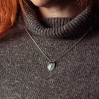 Aurora Small Silver Enamelled Pendant Necklace