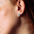 Sterling Silver Aurora Stud Earrings