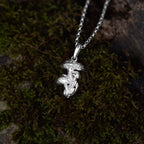 Toadstool Cluster Silver Pendant Necklace
