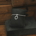 Limpet Charm Stretchy Sterling Silver Bracelet