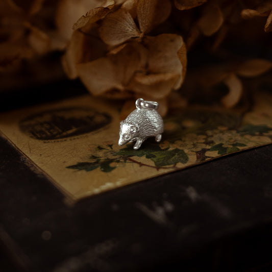 Hedgehog Silver Pendant Necklace - Preorder