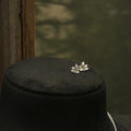 White Gold Gaia Stud Earrings