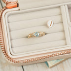 Barnacle Gold Ring with stunning Green Sapphire