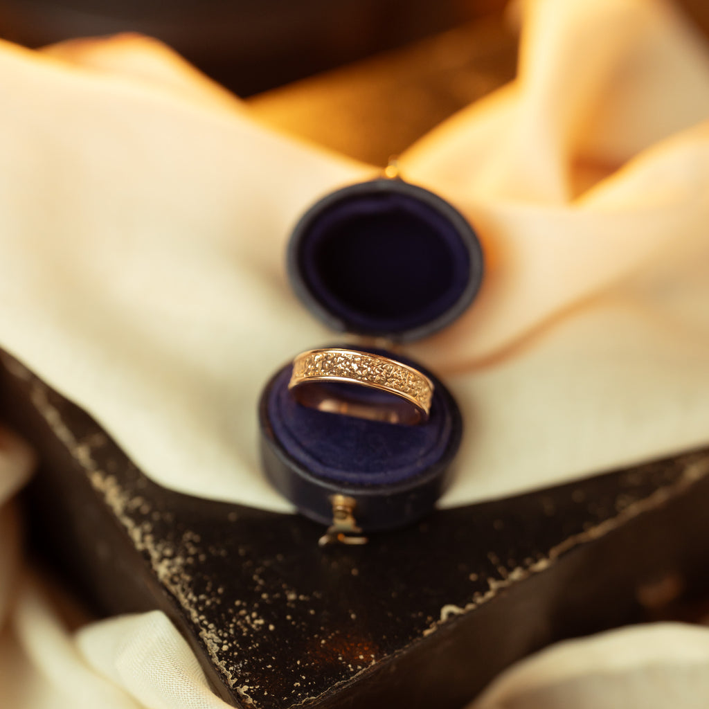 Gold Stardust Ring - Yellow, Rose or White Gold