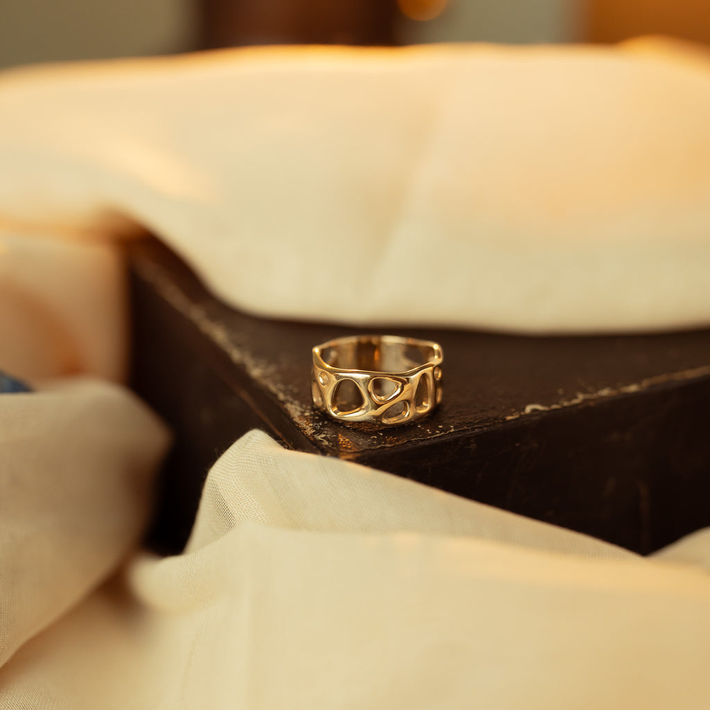Gold Infinity Ring - Yellow, Rose or White Gold