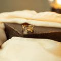 Strata Wide Gold Ring