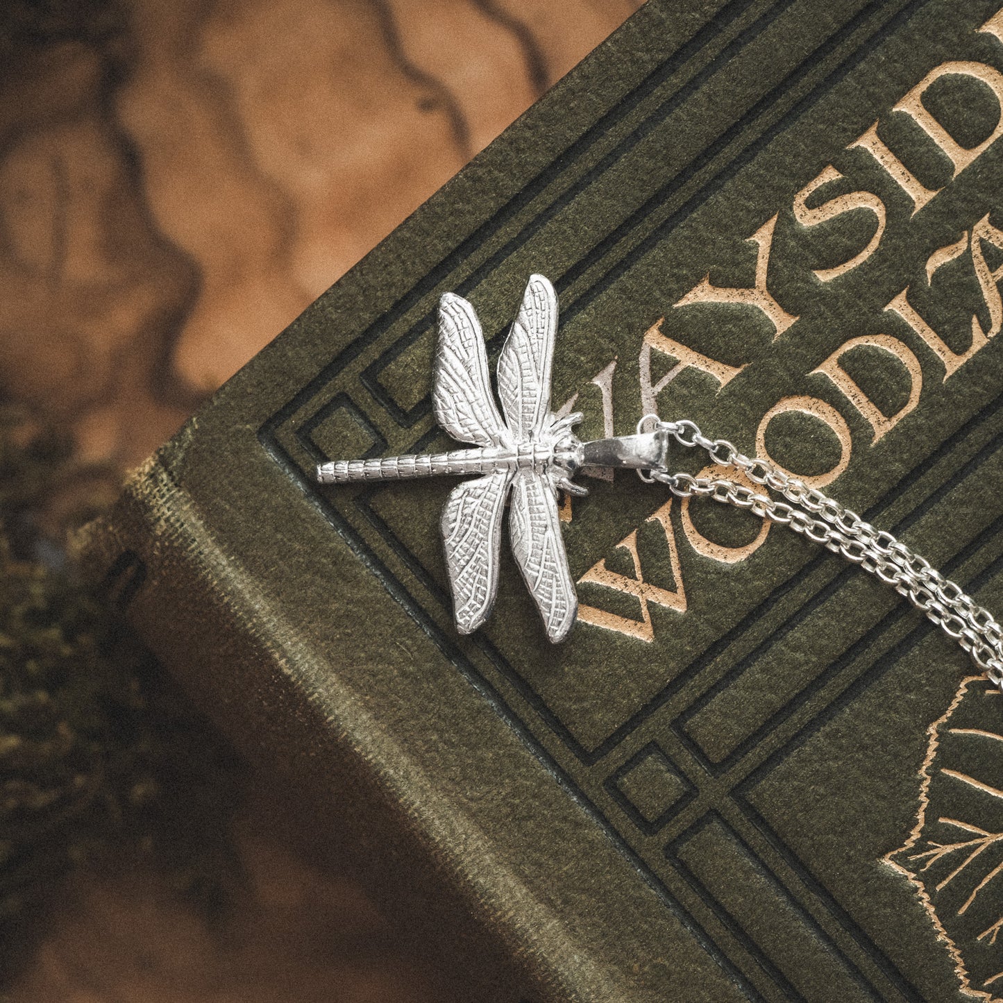 Sterling Silver Dragonfly Pendant Necklace